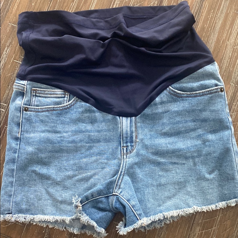 Denim Women's maternity Shorts